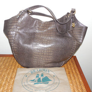 BRAHMIN JACQUELINE HOBO STYLE TOTE, NEW WITH TAGS
